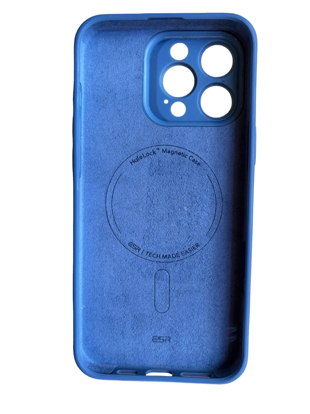 ESR HaloLock Magnetic Case for iPhone Blue Silicone MagSafe Phone Case
